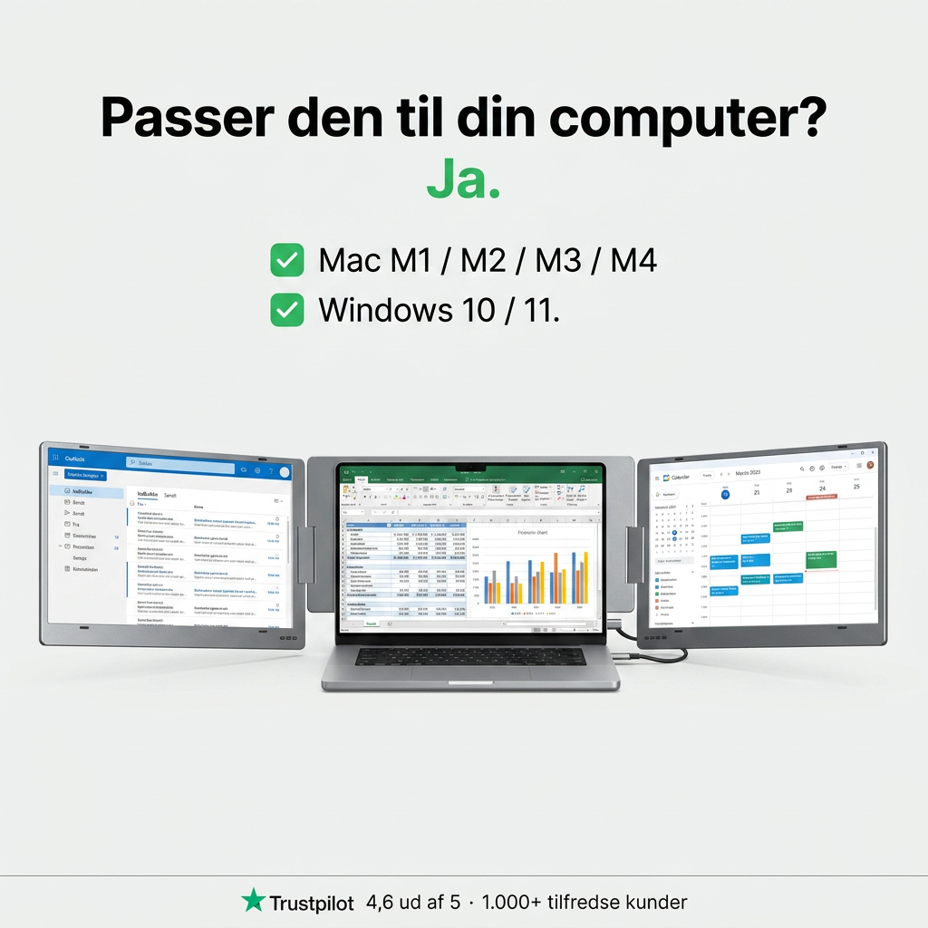 Alu Pro kannettava kahden näytön laajennin