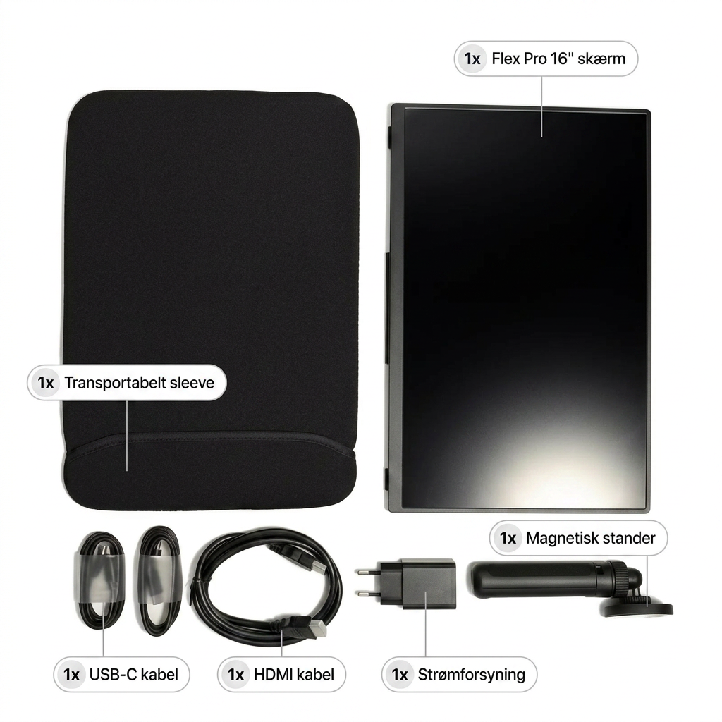 Kannettava Flex Pro -näyttö – 16" + jalusta