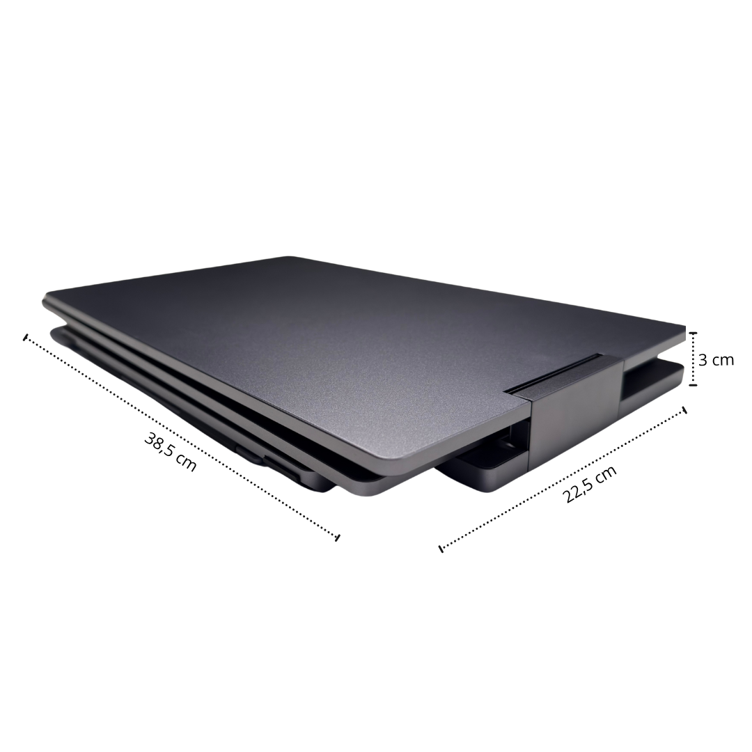 15,6" taitettuna
