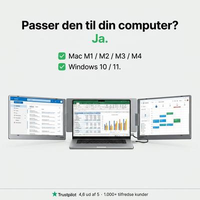 Alu Pro kannettava kahden näytön laajennin