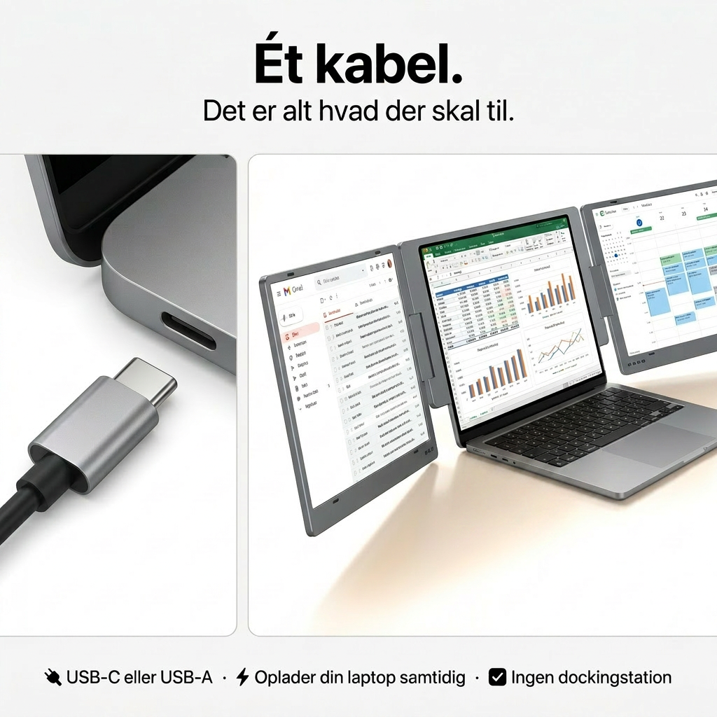 Alu Pro kannettava kahden näytön laajennin